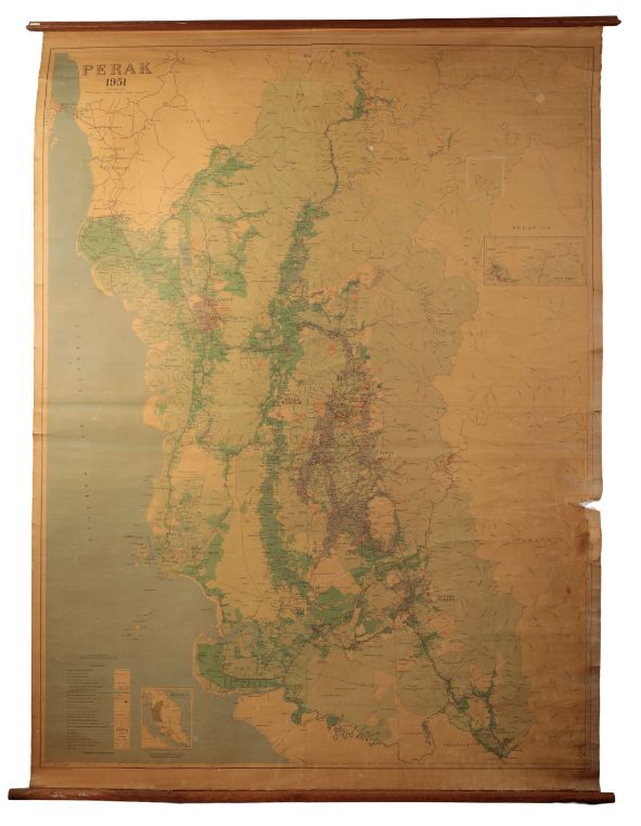 A MAP OF PERAK, 1951