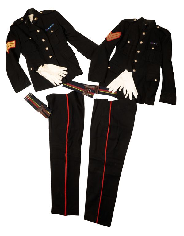 A QUANTITY OF ROYAL MARINE DRESS UNIFORMS