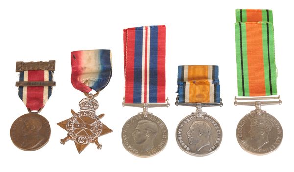 GROUP OF FOUR TO BOMBARDIER DRINKWATER, ROYAL ARTILLERY