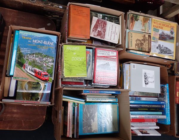 A LARGE COLLECTION OF RAILWAY BOOKS