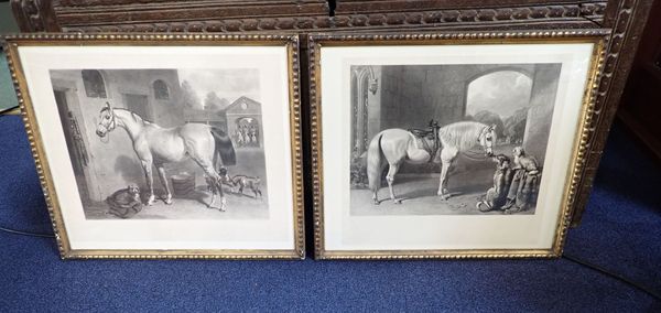 A PAIR OF ENGRAVINGS: HORSE STUDIES