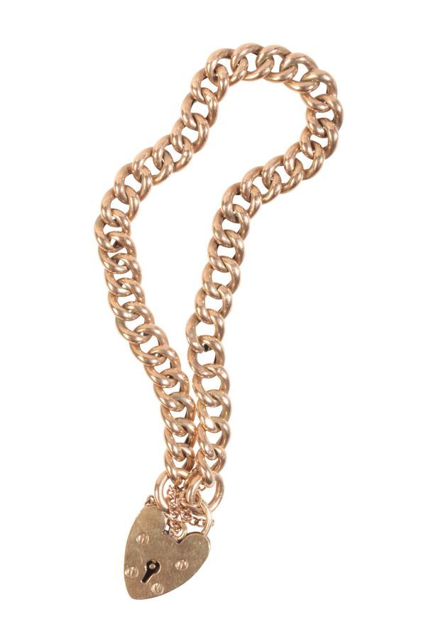 A 9CT GOLD CHAIN LINK BRACELET