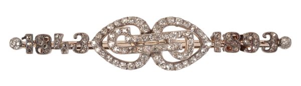 A VICTORIAN DIAMOND BROOCH