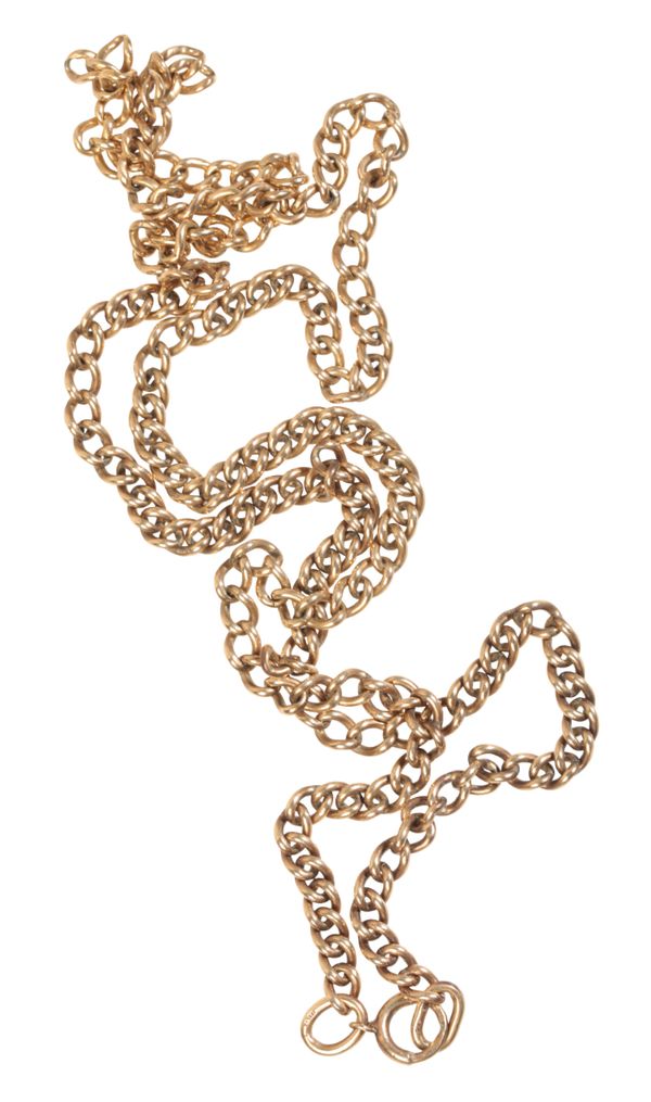 A 9CT GOLD CHAIN LINK NECKLACE