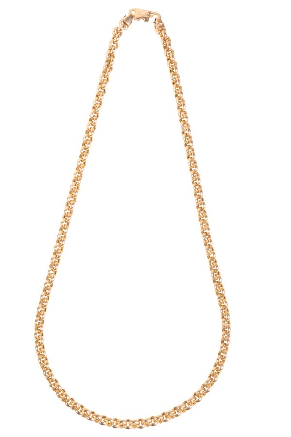 A GOLD BELCHER CHAIN