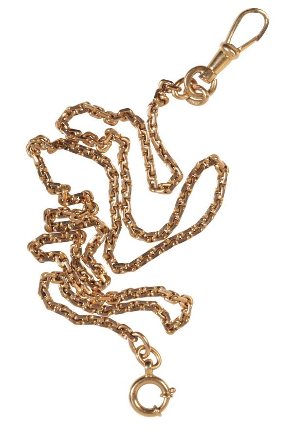 AN 18CT GOLD FOB CHAIN