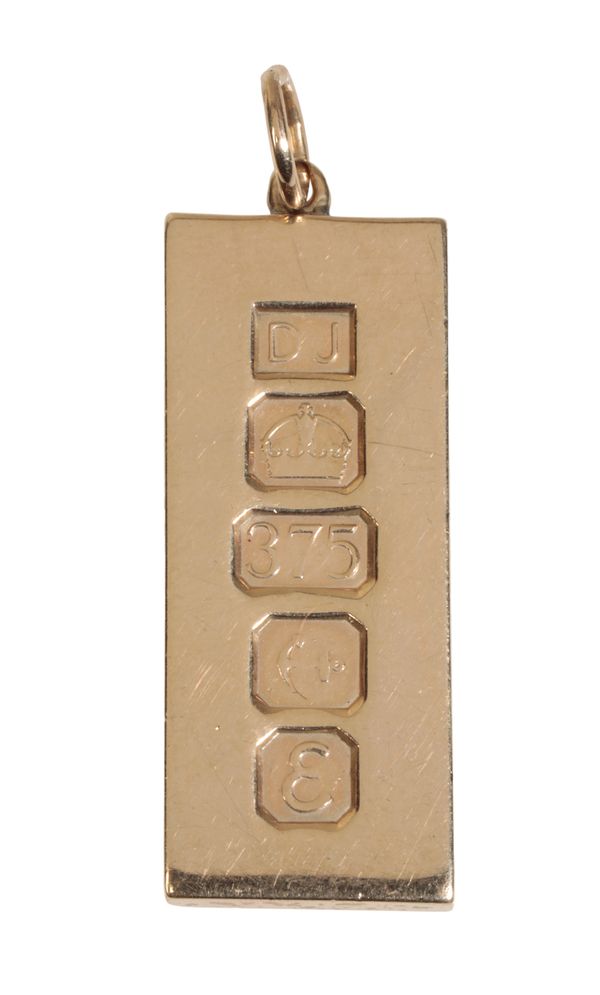 A 9CT GOLD INGOT