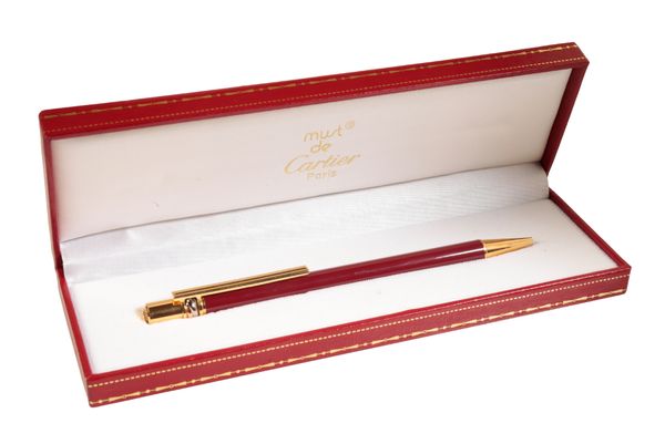 CARTIER: A BOXED BALL POINT PEN