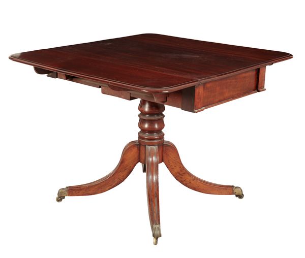 A VICTORIAN MAHOGANY PEMBROKE TABLE