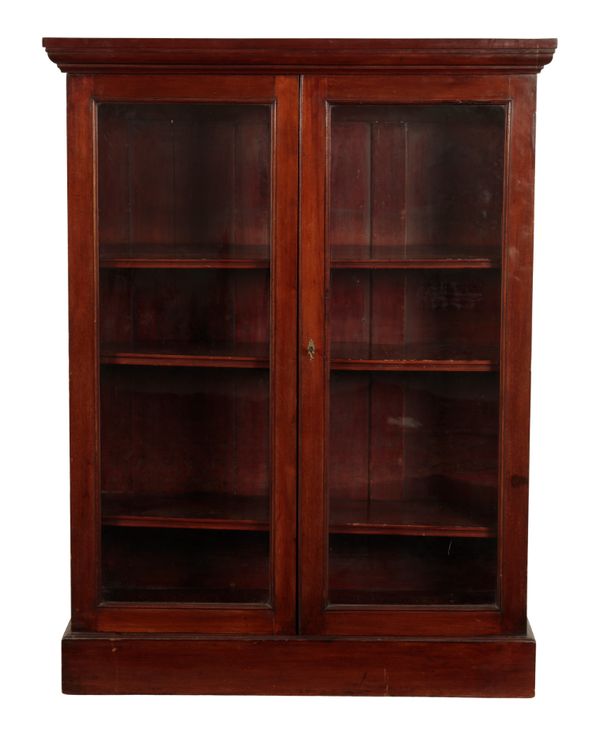 A VICTORIAN MAHOGANY BOOKCASE