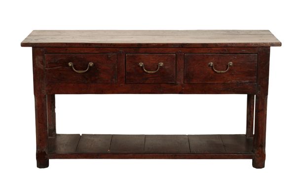 A FRENCH PROVINCIAL OAK SIDEBOARD