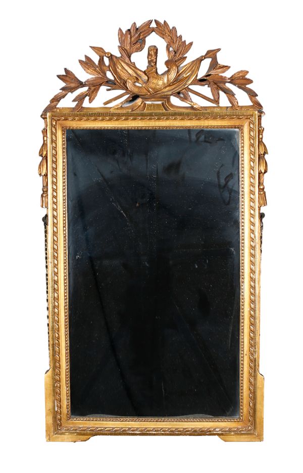 A 20TH CENTURY GILWOOD AND COMPOSITION PIER MIRROR