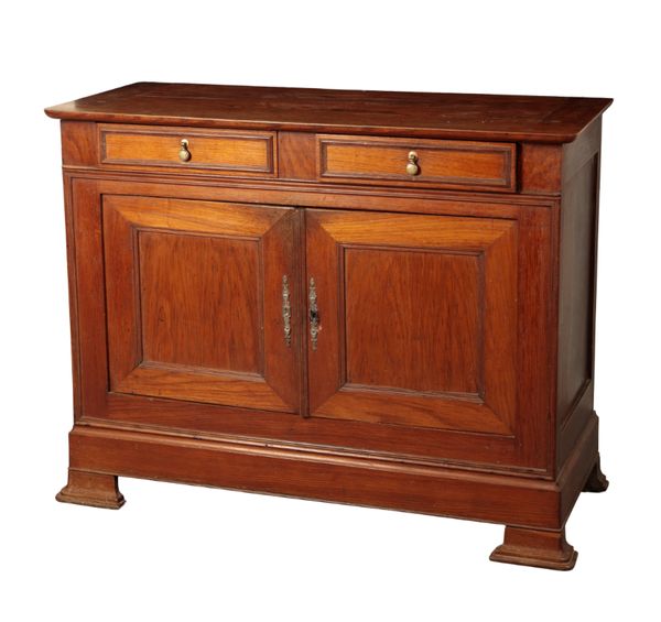 A CONTINENTAL FRUITWOOD SIDEBOARD