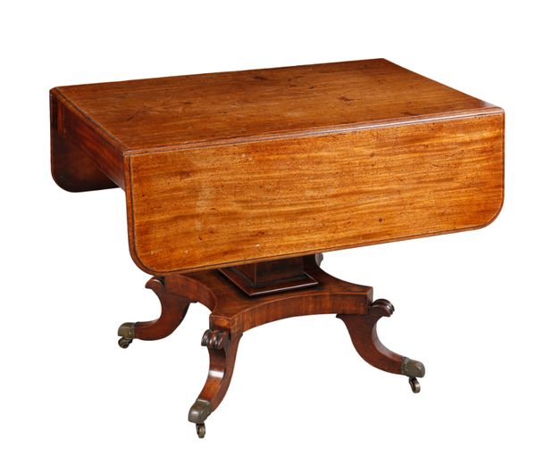 A GEORGE IV MAHOGANY PEMBROKE TABLE