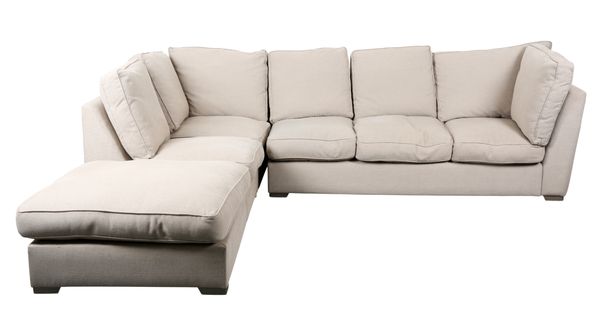 A CONTEMPORARY CORNER SOFA