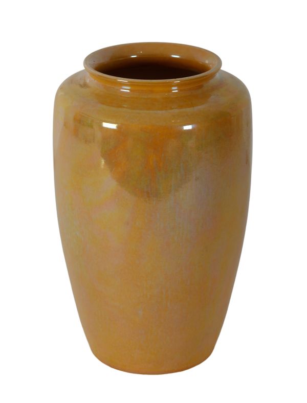 A RUSKIN YELLOW LUSTRE GLAZE VASE