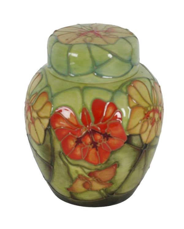 A MOORCROFT POTTERY COLLECTORS CLUB GINGER JAR