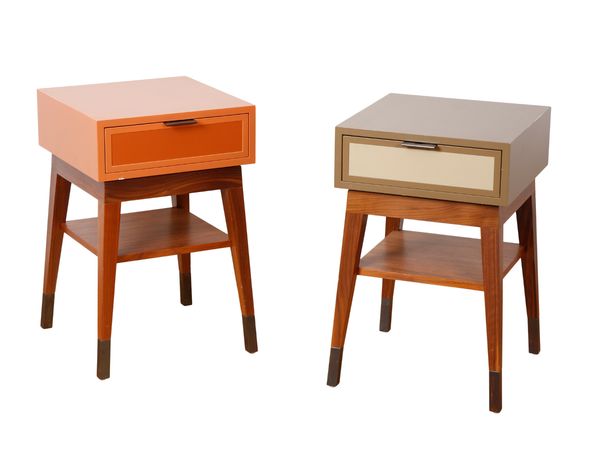 A PAIR OF CONTEMPORARY BEDSIDE CABINETS