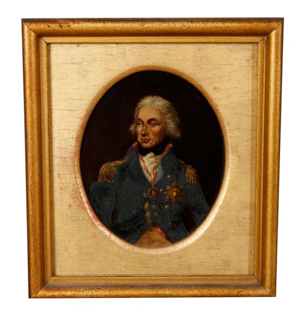 AFTER LEMUEL FRANCIS ABBOTT (1760/1-1803) A miniature portrait of Horatio Nelson, 1st Viscount Nelson