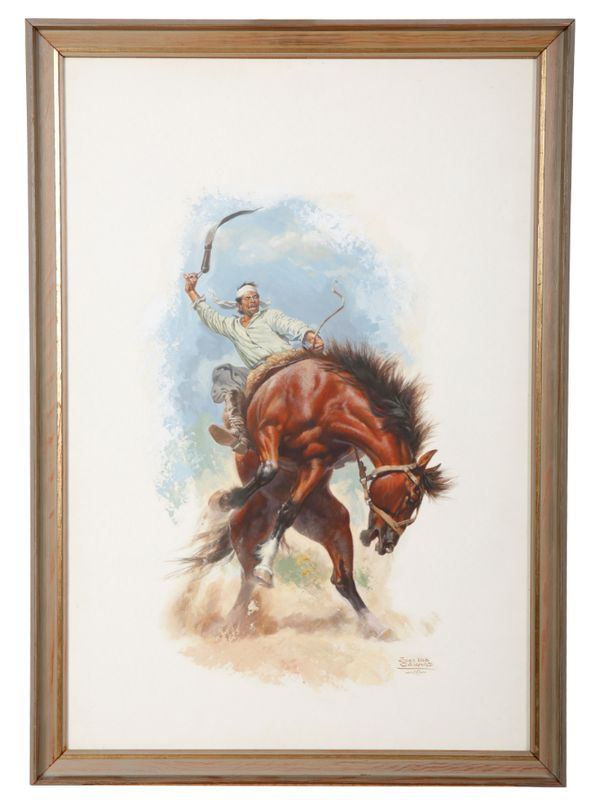 JOSE LUIS SALINAS (1908-1985) 'Doma - The Horse Breaker'