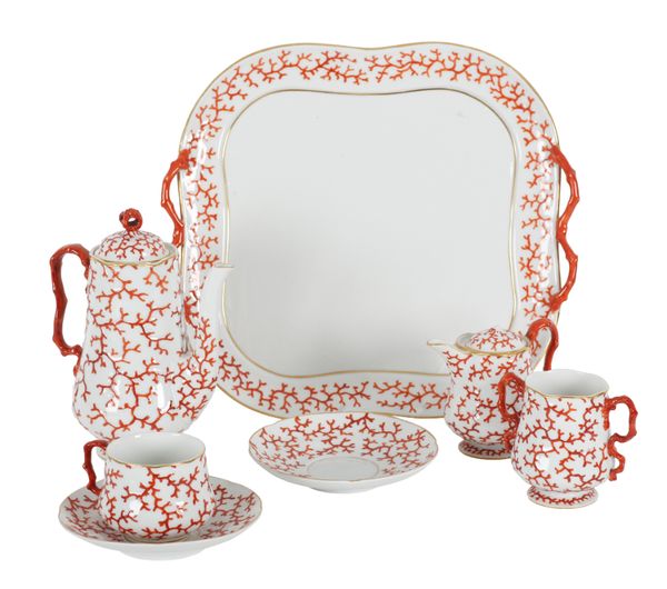 A BERLIN KPM PORCELAIN PART TETE-A-TETE SET