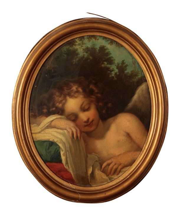 LOUIS PISANI (19TH CENTURY) AFTER BALDASSARE FRANCESCHINI, CALLED IL VOLTERRANO (1611-1689)  'A Sleeping Cupid'