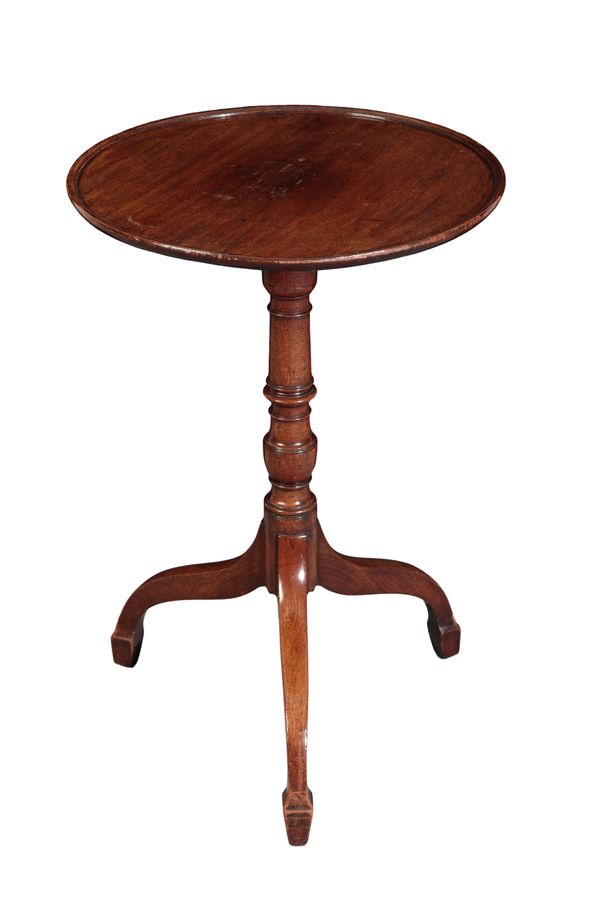 A 20TH CENTURY MAHOGANY CIRCULAR TRIPOD TABLE OF GEORGIAN DESIGN