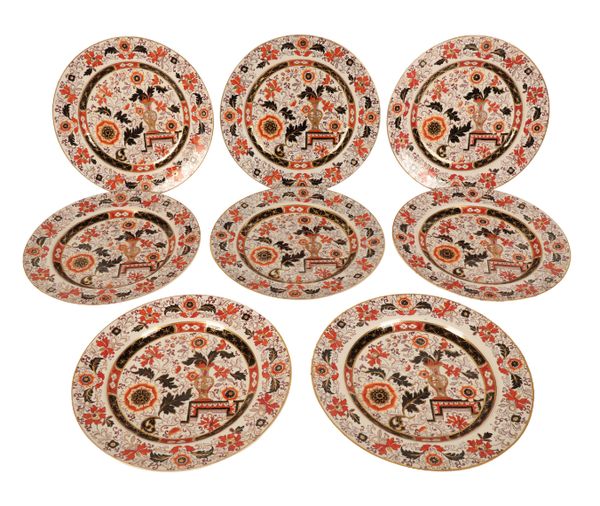 EIGHT IRONSTONE PLATES