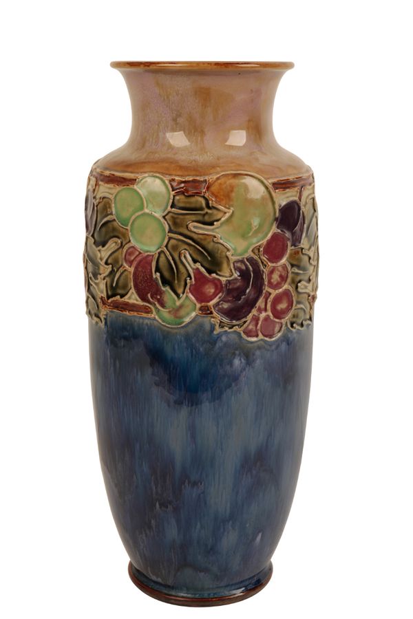 A ROYAL DOULTON STONEWARE VASE