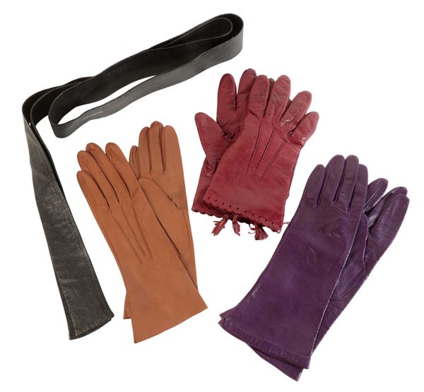 THREE PAIRS OF VINTAGE SOFT LEATHER GLOVES