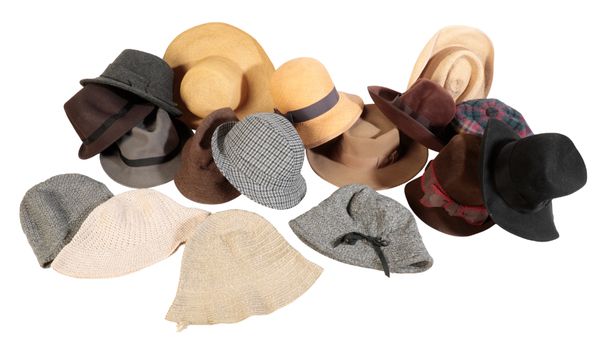 A COLLECTION OF VINTAGE HATS