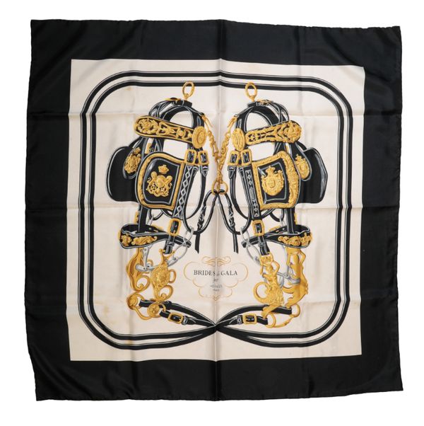 HERMES, PARIS: A "BRIDES DE GALA" SILK SCARF