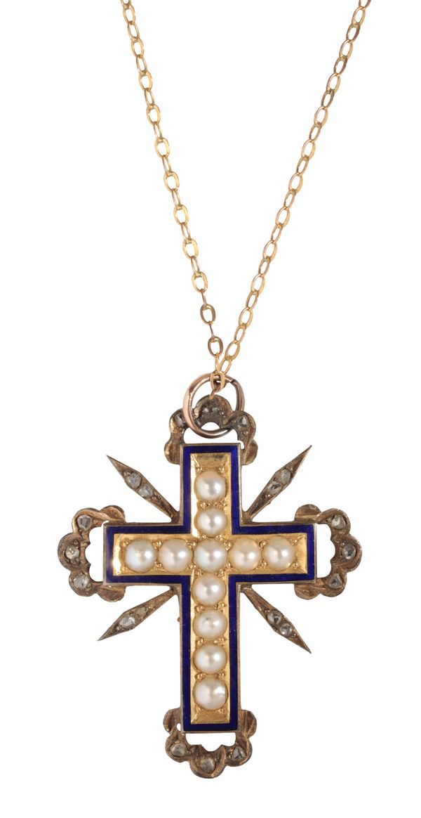 A VICTORIAN CROSS PENDANT