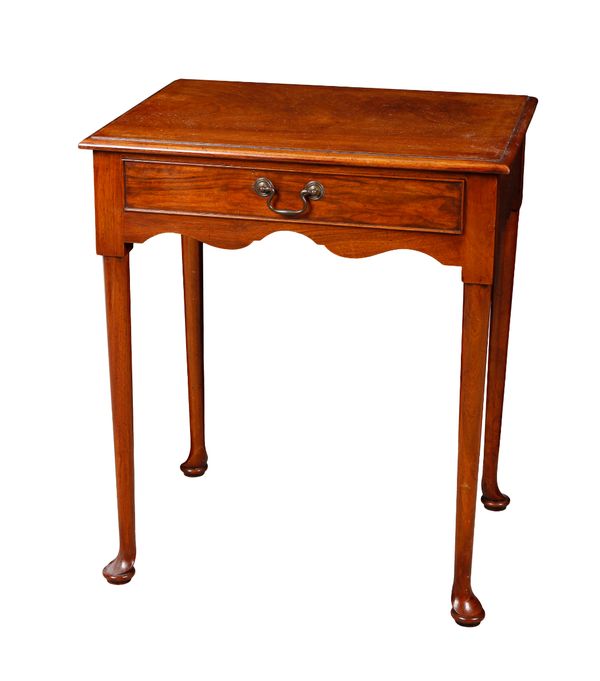 A GEORGE II STYLE MAHOGANY SIDE TABLE