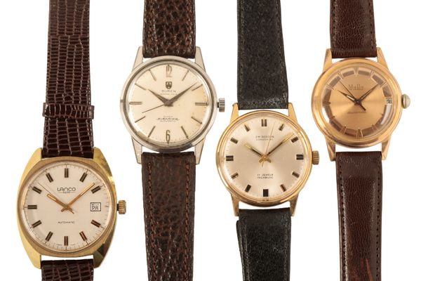 MuDu: A GOLD PLATED GENTLEMAN'S WRISTWATCH