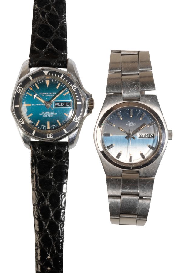 MARINE-STAR: A GENTLEMAN'S STAINLESS STEEL DIVERS WATCH