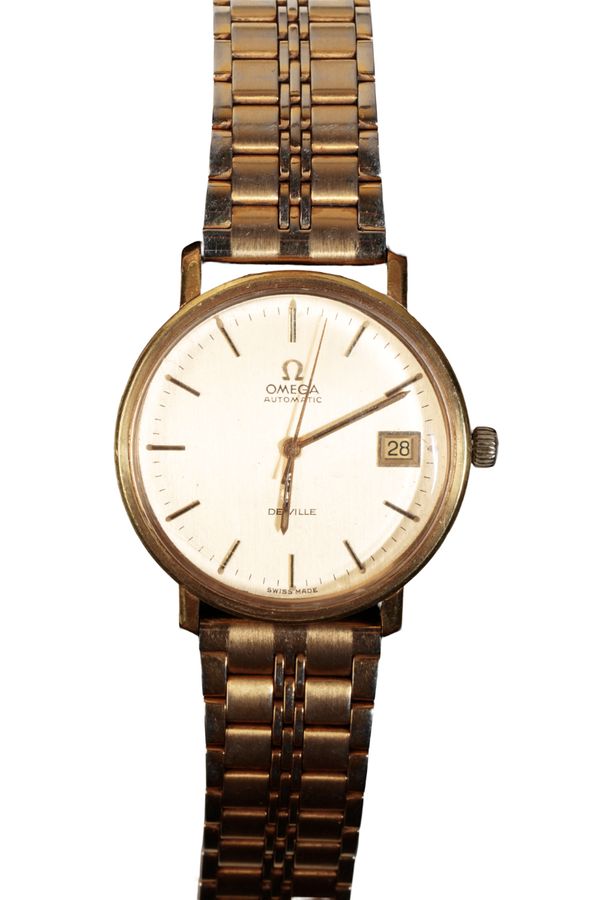 OMEGA DE VILLE: A GOLD PLATED GENTLEMAN'S WRISTWATCH