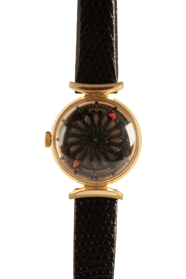 ERNEST BOREL: A LADY'S  GOLD PLATED COCKTAIL WATCH