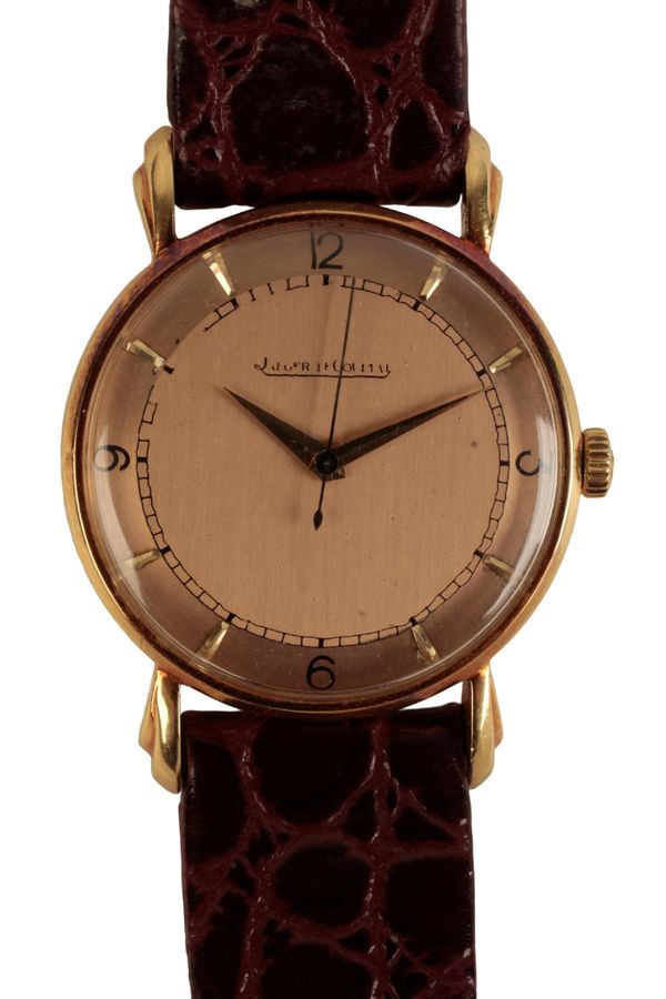 JAEGER-LECOULTRE: A GENTLEMAN'S 18CT GOLD WRISTWATCH