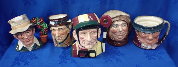 FIVE ROYAL DOULTON CHARACTER JUGS