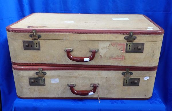 (add to line 35) A PAIR OF MID-20TH CENTURY SUITCASES