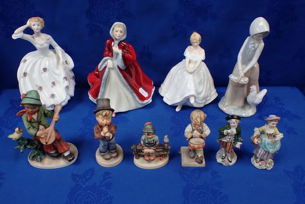 A COLLECTION OF GOEBEL 'HUMMEL' FIGURES, AND OTHER FIGURINES