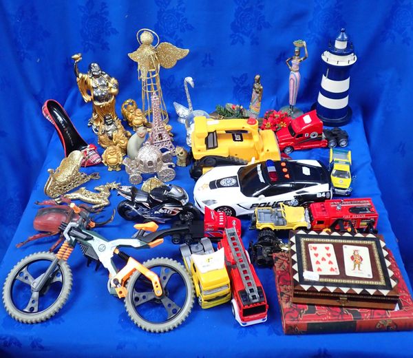 AN ACTION MAN MTB 99 BIKE, OTHER TOYS