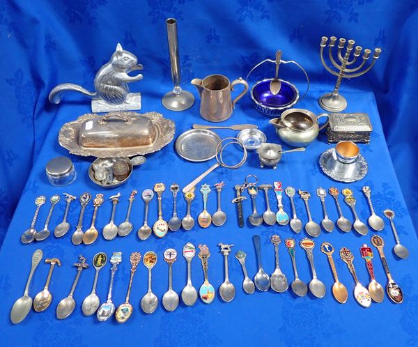 A COLLECTION OF SOUVENIR TEASPOONS