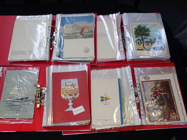 A COLLECTION OF OCEAN LINER MENUS, P & O, CUNARD, UNION CASTLE