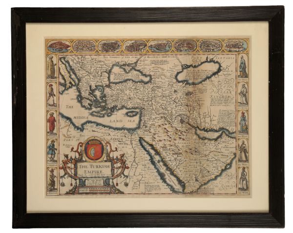 SPEED, JOHN (1551-1629), COLOURED ENGRAVING, MAP OF THE TURKISH EMPIRE