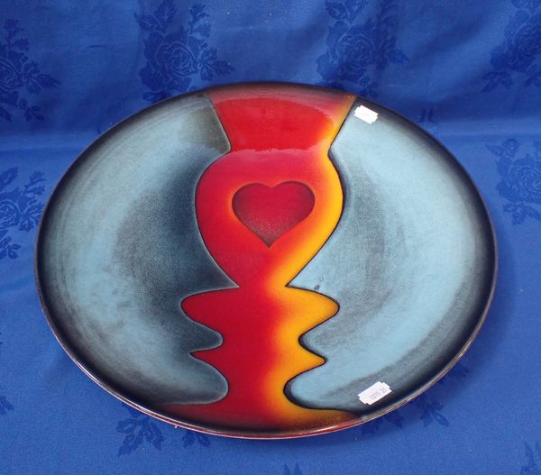 URI GELLER FOR POOLE POTTERY, A CHARGER