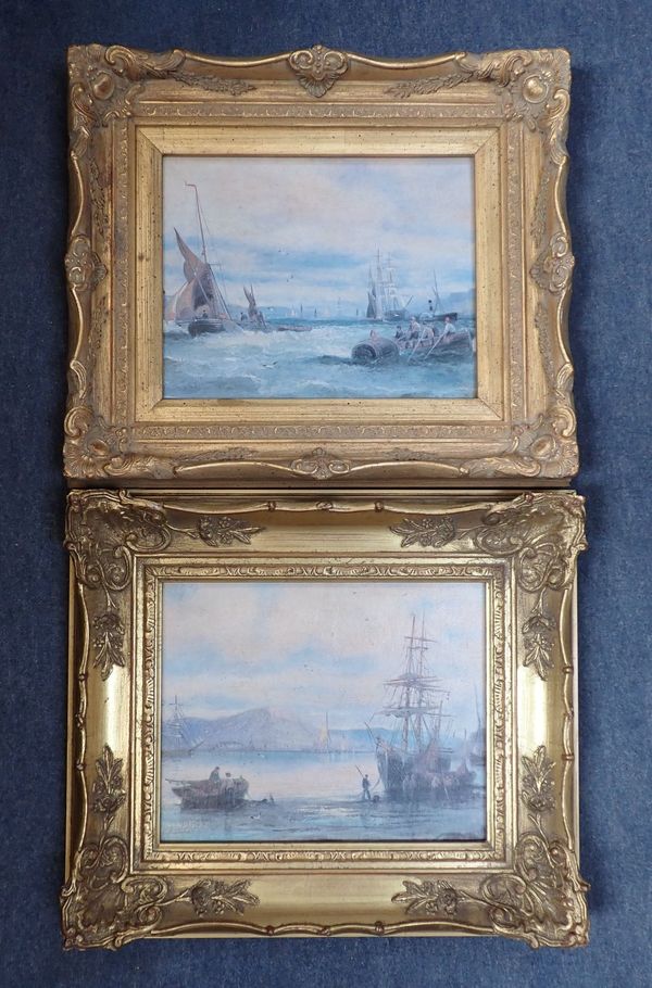 TWO SIMILAR GILT FRAMES