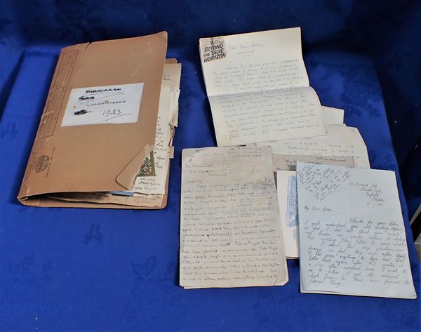 A COLLECTION OF WW II CORRESPONDANCE BETWEEN TWO 'SWEETHEARTS'