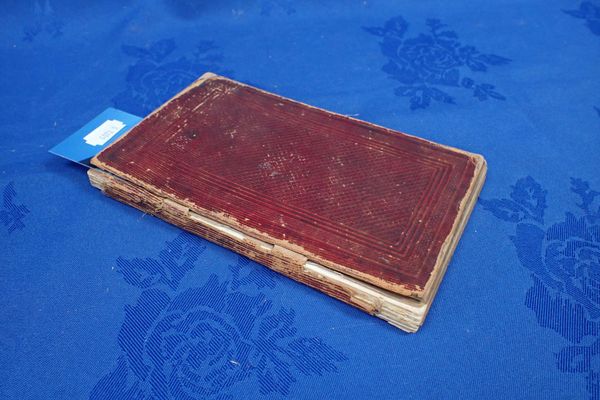 A 19TH CENTURY HAND WRITTEN RECIPE  BOOK